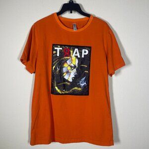 Fifth Loop Orange Trap Embroidered Graphic Tee Shirt Small!